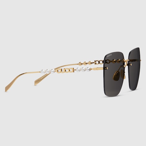Low nose bridge fit square sunglasses