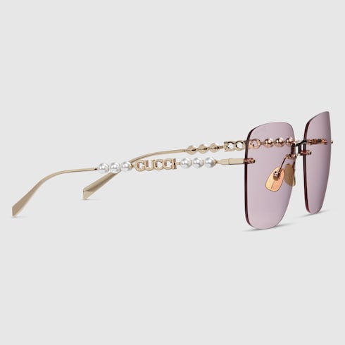 Low nose bridge fit square sunglasses