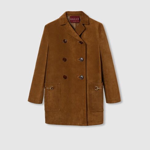 Gucci suede coat hotsell
