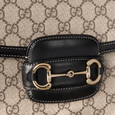 Gucci Horsebit 1955 Soft medium shoulder bag in beige and