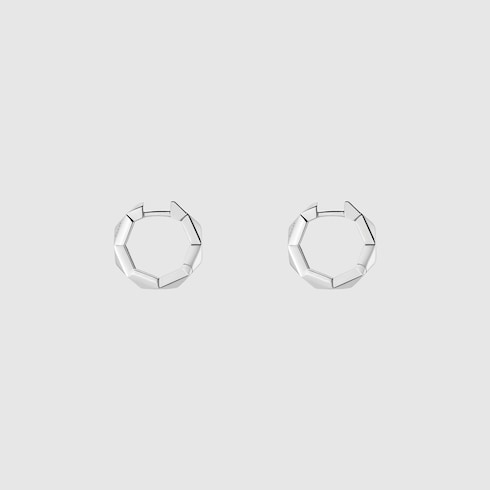 Gucci Link to Love系列钻石耳环
