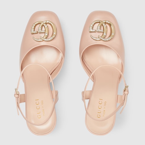 Women's platform pump with Double G