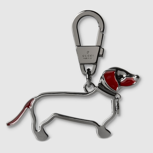 Dog keychain with Interlocking G