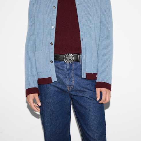 Ceinture avec boucle GG enlacés