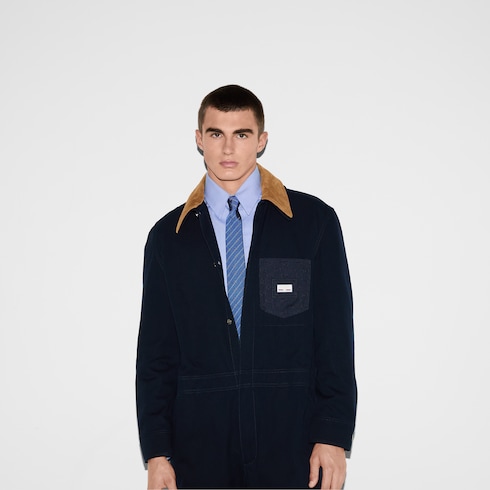 コート Gucci Gucci Horsebit Print Nylon Overcoat Gucci Horsebit print nylon coat | The Fashion Square