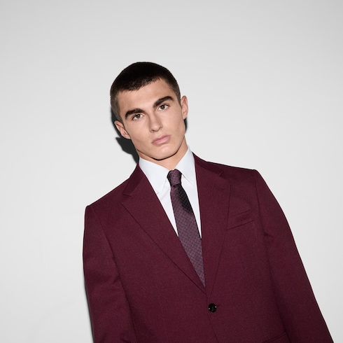 GG silk jacquard tie