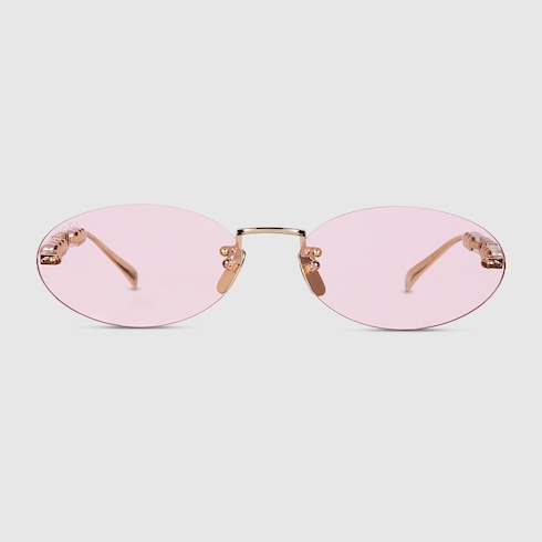 Oval frame sunglasses