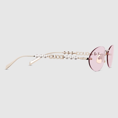 Oval frame sunglasses