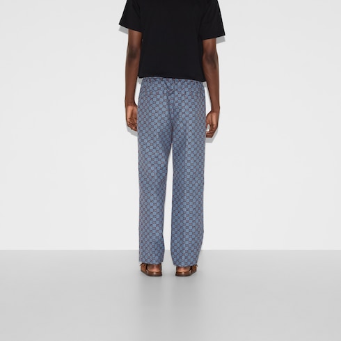 GG pied-de-poule wool leisure pants