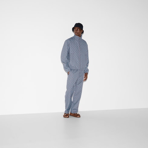 GG pied-de-poule wool leisure pants