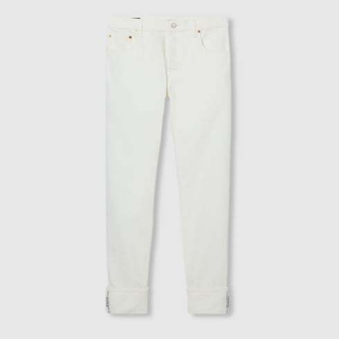 Tapered fit denim pants
