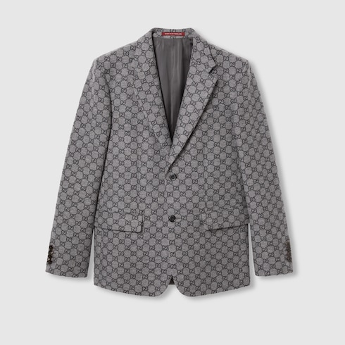 Veste en flanelle de laine GG