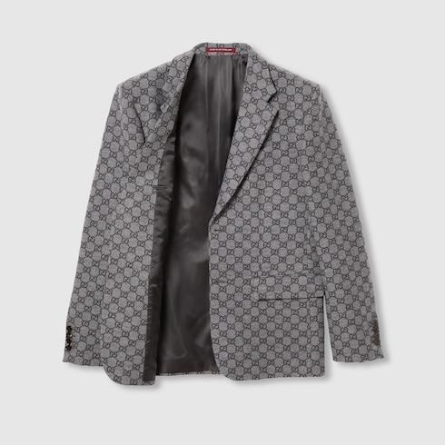 Veste en flanelle de laine GG