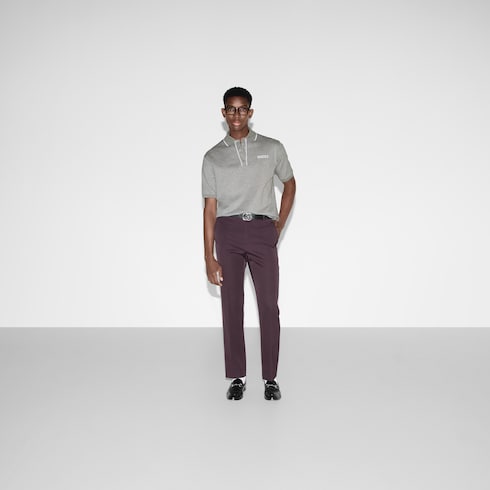 Cotton piquet polo shirt