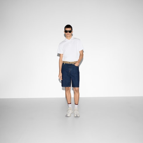 Polo in cotone stampato
