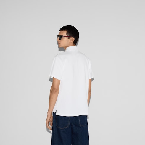Polo in cotone stampato