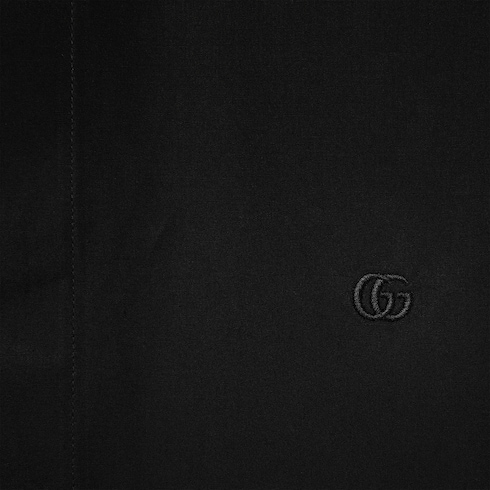Chemise en popeline de coton brodée