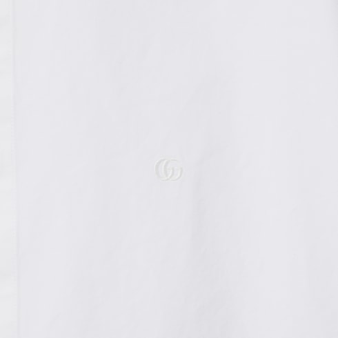 Camicia in popeline di cotone ricamata