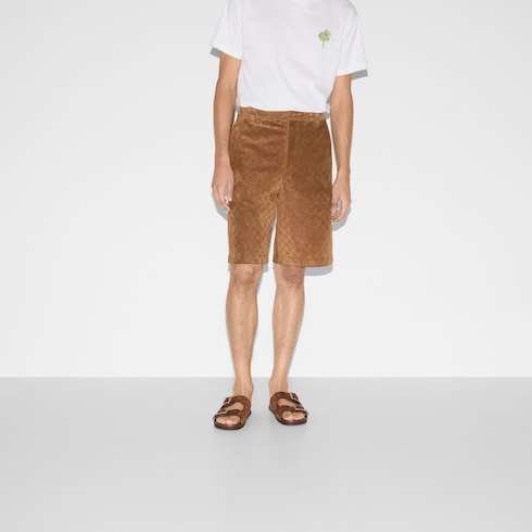 GG suede shorts Detail 3