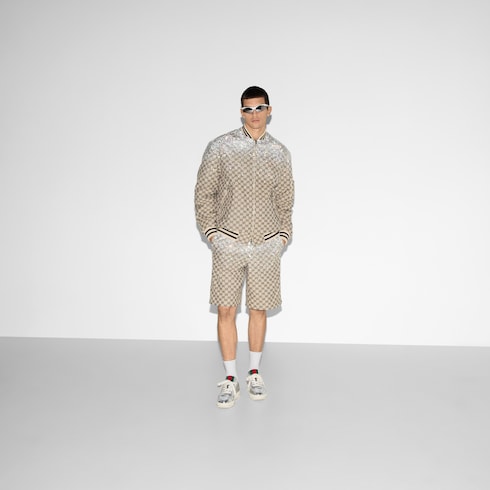 Shorts aus GG Canvas mit Kristallen