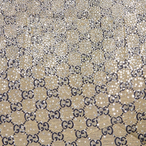 GG canvas shorts with crystals Detail 7
