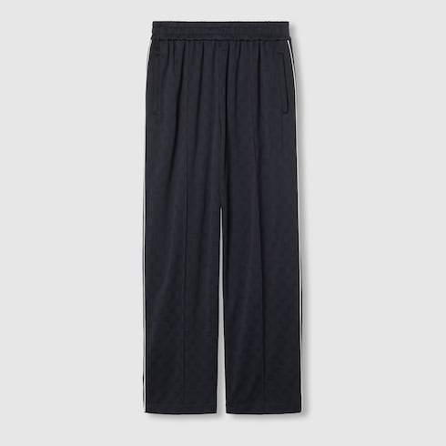 Pantalone in nylon e jersey GG