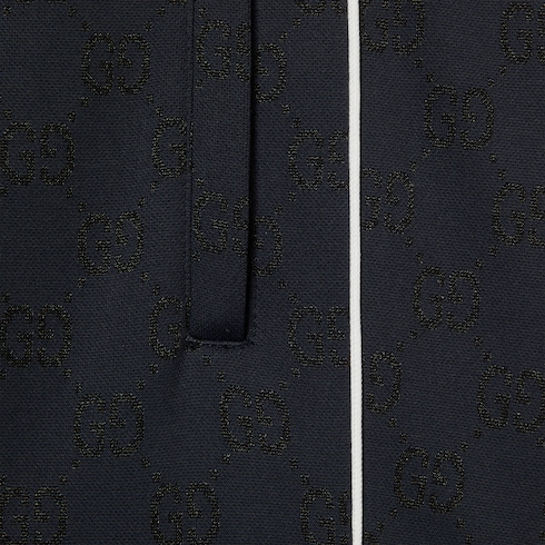Pantalone in nylon e jersey GG