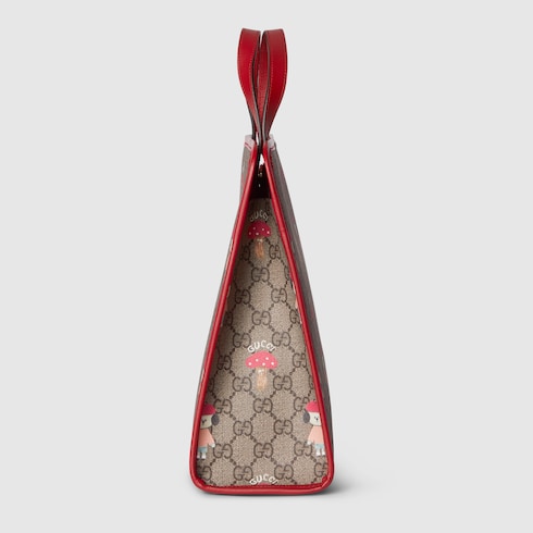 Borsa shopping bambino in tessuto GG stampato
