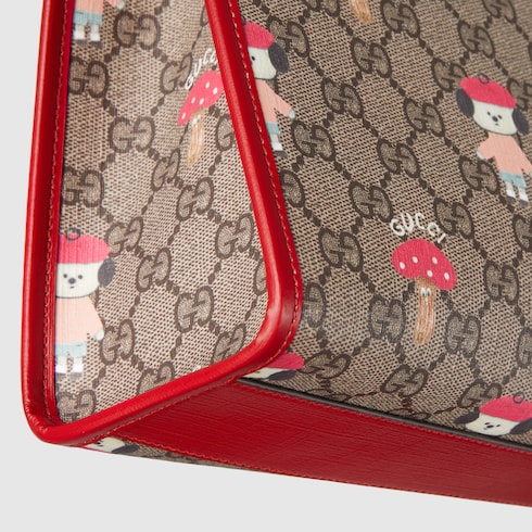 Borsa shopping bambino in tessuto GG stampato