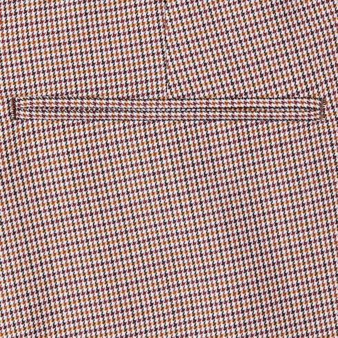 Gingham wool pants
