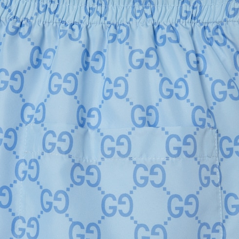 Printed poplin tech swim shorts