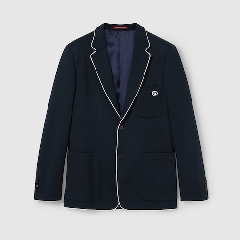 Veste en jersey de coton avec broderie