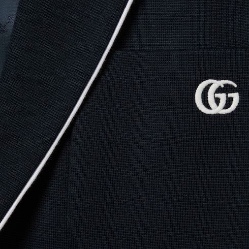 Veste en jersey de coton avec broderie