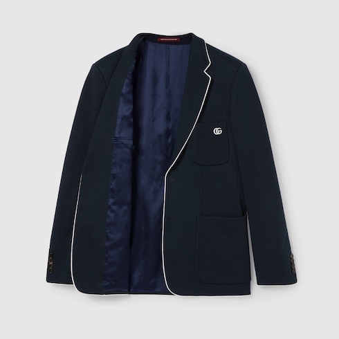 Veste en jersey de coton avec broderie