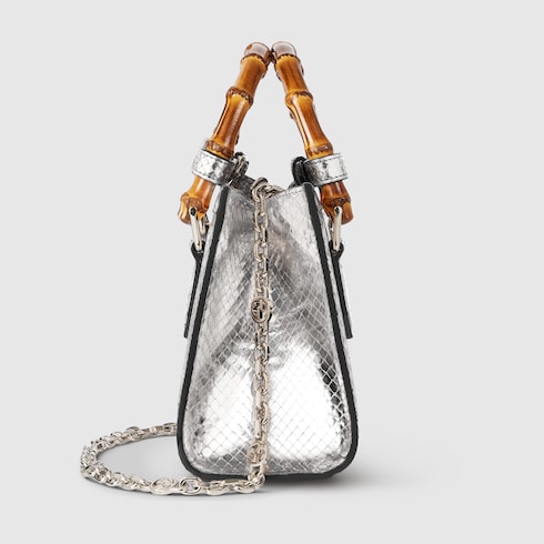 Gucci Diana系列蟒蛇皮革小号托特包