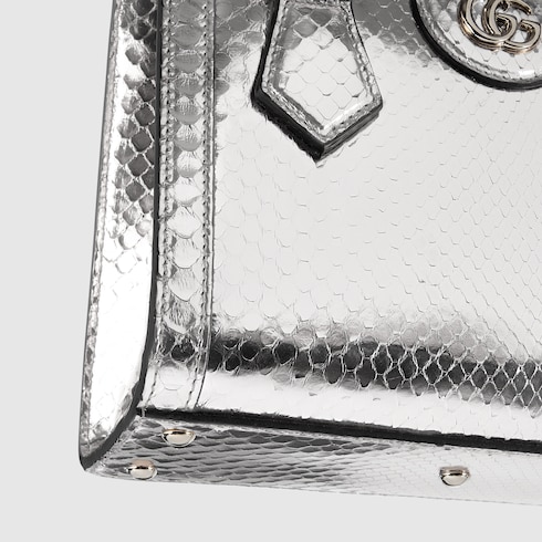 Gucci Diana系列蟒蛇皮革小号托特包