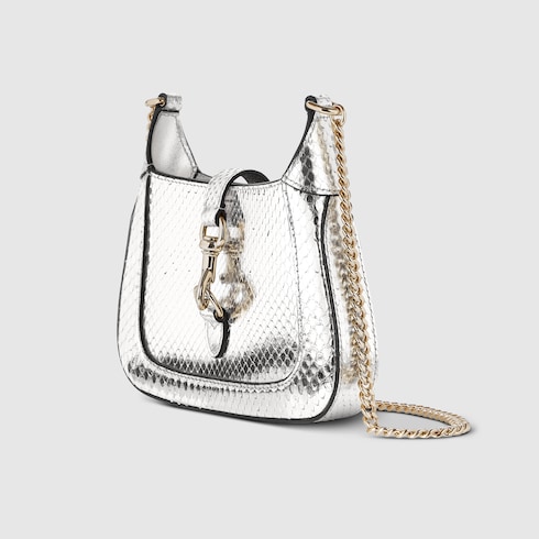 Gucci Jackie Notte mini python bag