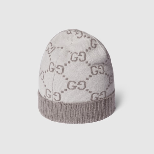 GG cashmere jacquard hat Detail 5