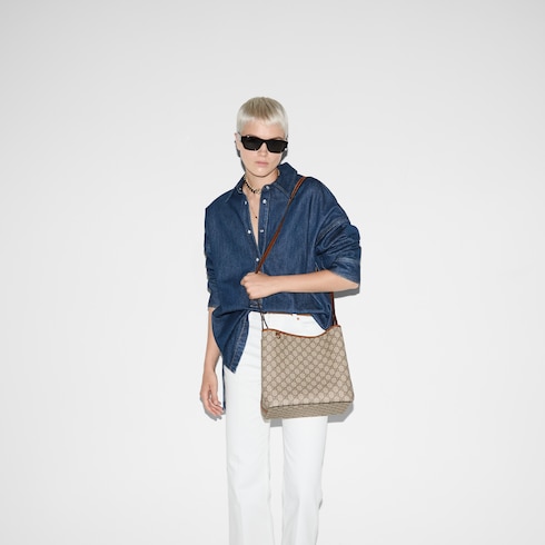 Mittelgroße GG Emblem Bucket Bag
