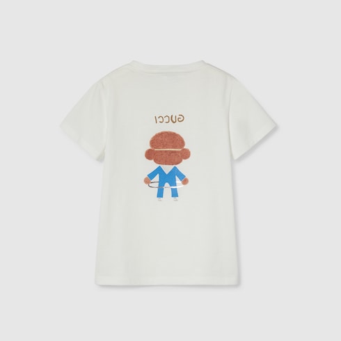 T-shirt bambino in cotone con stampa