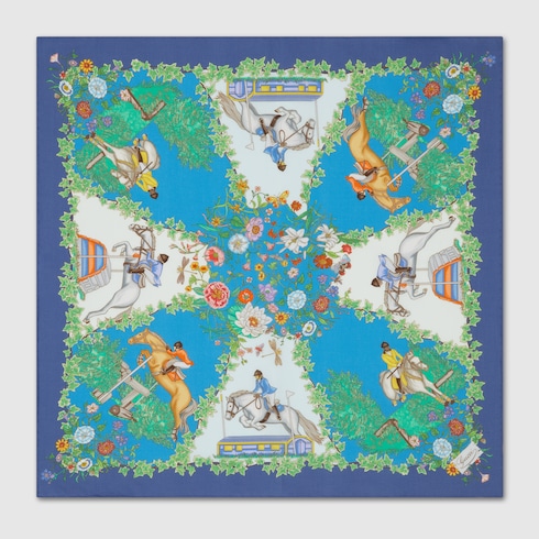 Carré de coton pour pochette avec imprimé