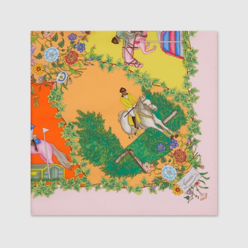 Printed cotton pocket square