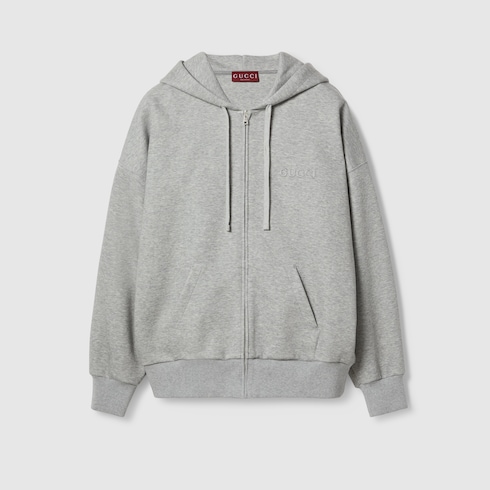 Cotton jersey hooded sweatshirt Detail 2