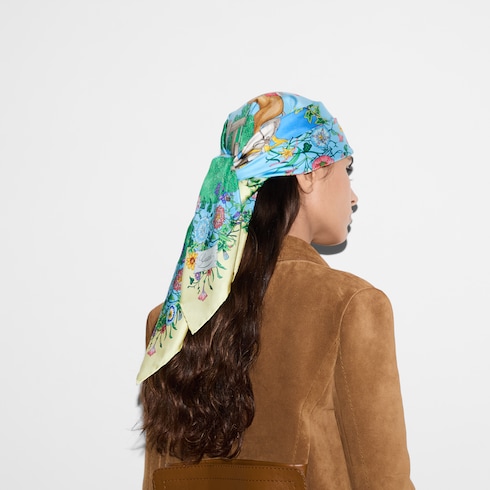 Printed silk carré