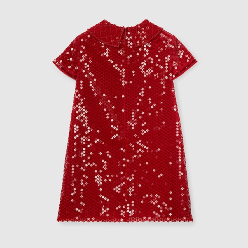 Children's embroidered tulle dress