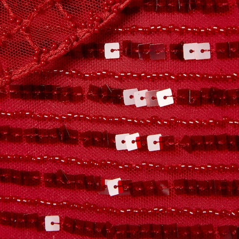 Children's embroidered tulle dress
