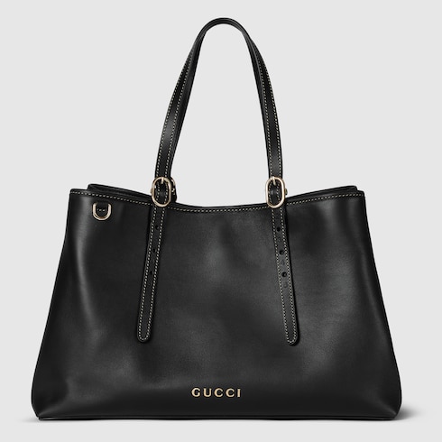 Borsa shopping GG Emblem misura grande