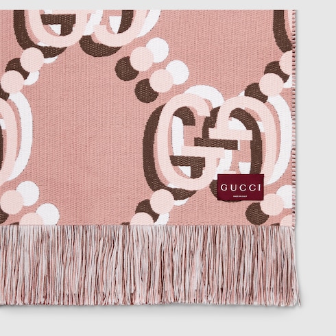 Coperta in lana con GG Shadow
