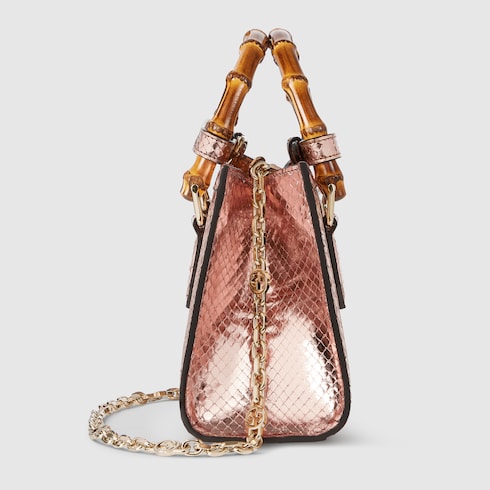 Gucci Diana python small tote bag