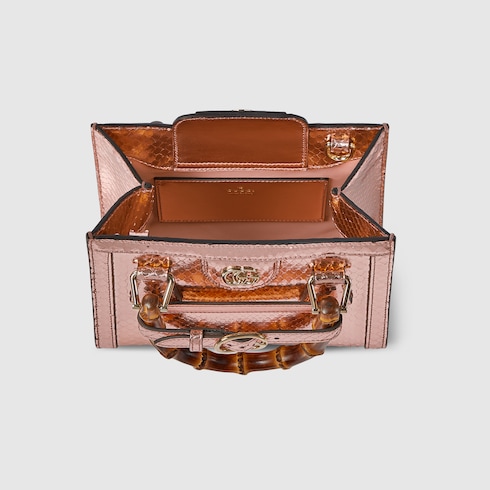 Gucci Diana python small tote bag